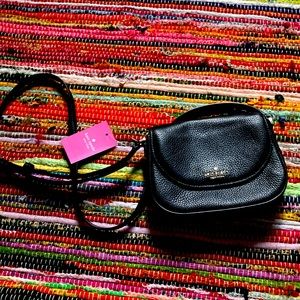 Black leather Kate Spade Crossbody bag brand new with tags